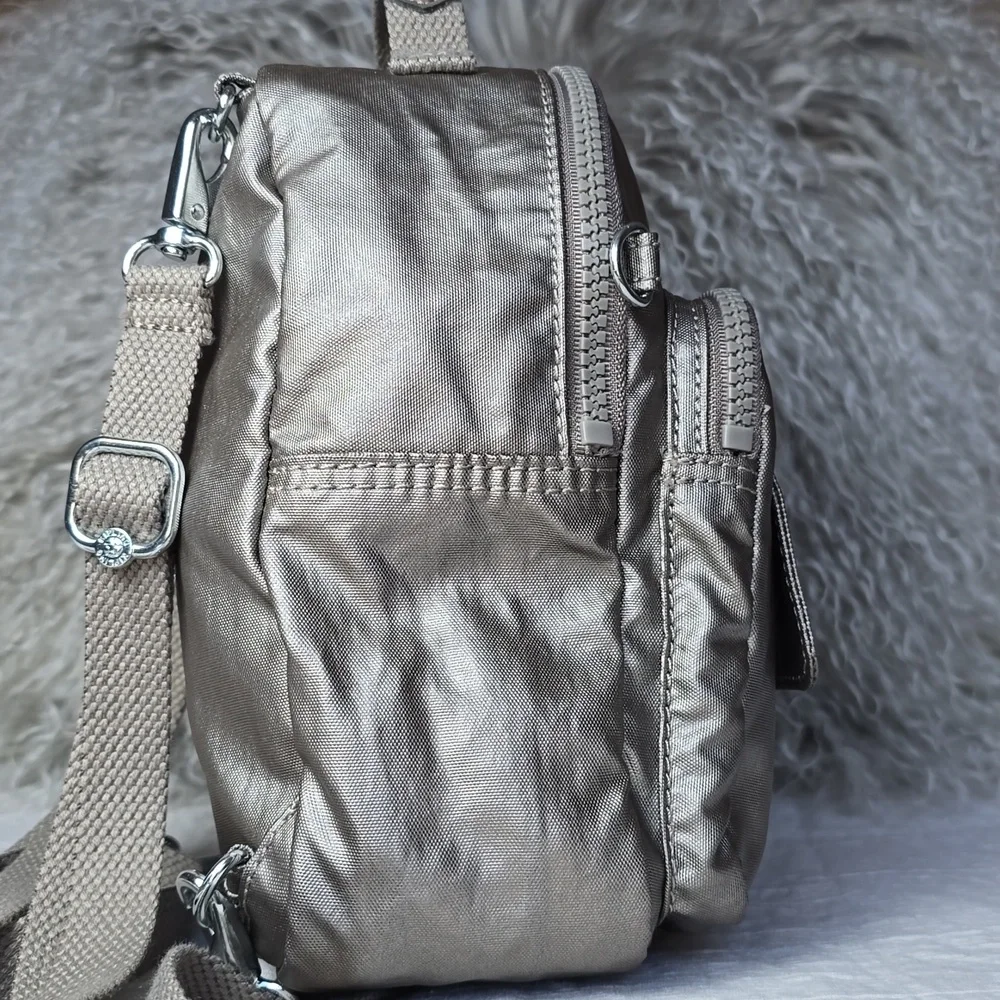Kipling Alber Metallic Mini Backpack (NO MONKEY)